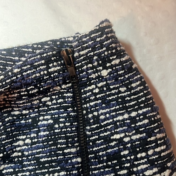 Forever21 tweed mini skirt size M full zipper down Asymmetrical - Picture 6 of 11